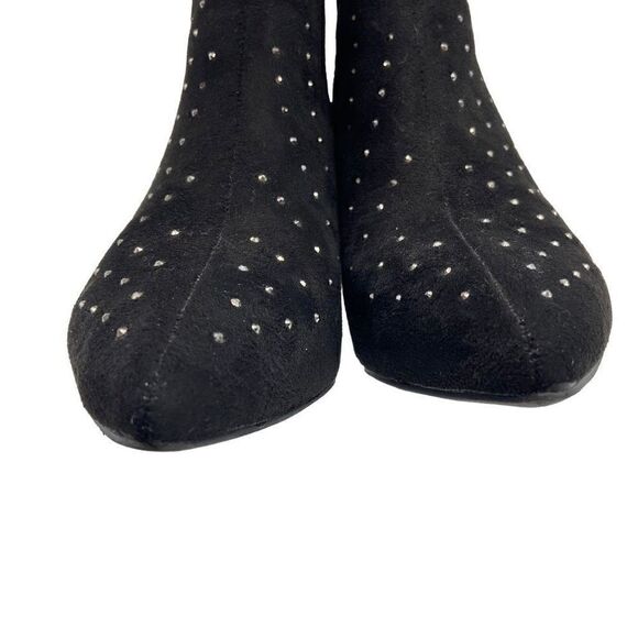 H Halston Women's Tokyo Bedazzled Ankle Booties Black Size 8.5 - Picture 3 of 9